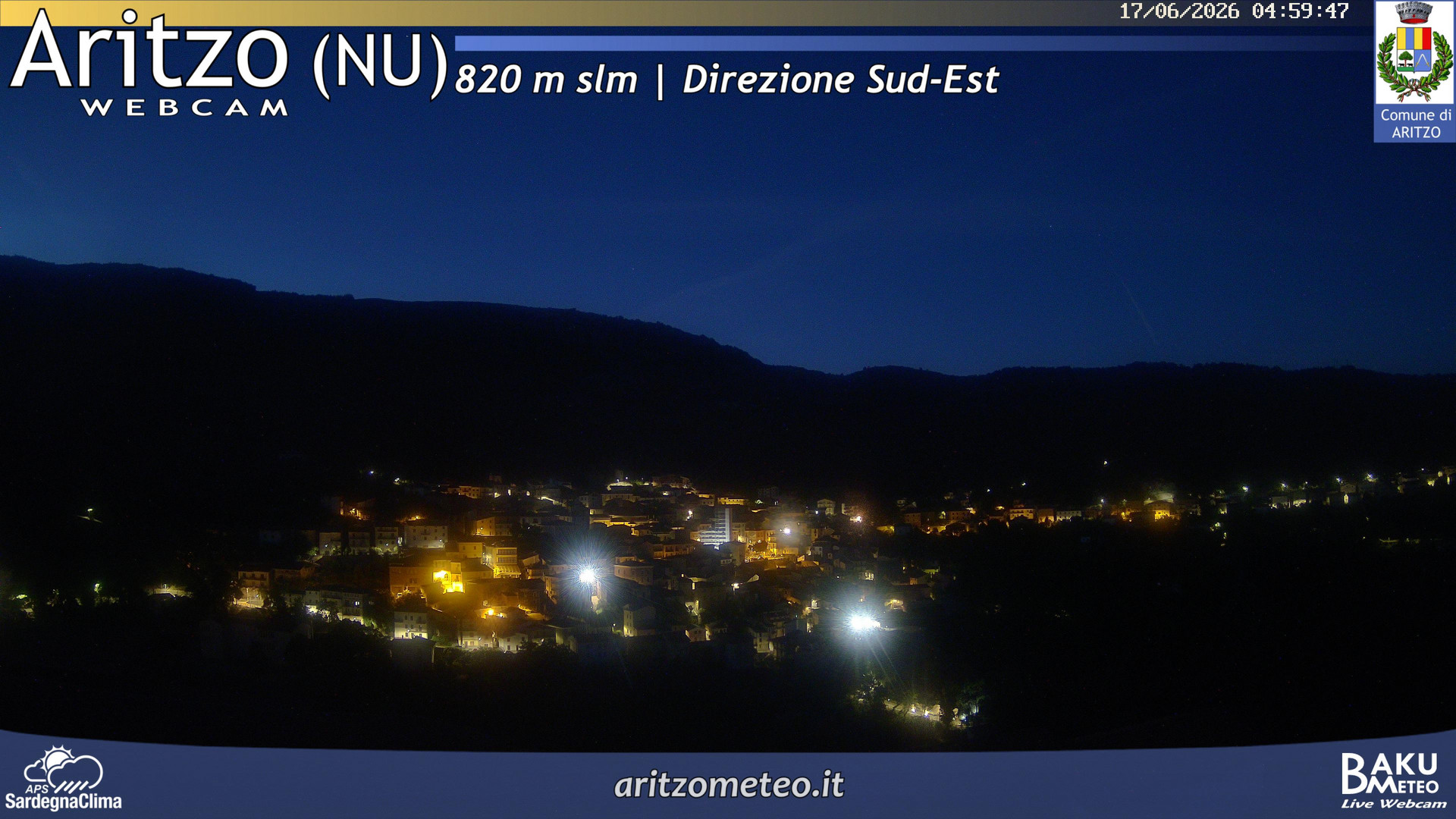 time-lapse frame, Aritzo webcam