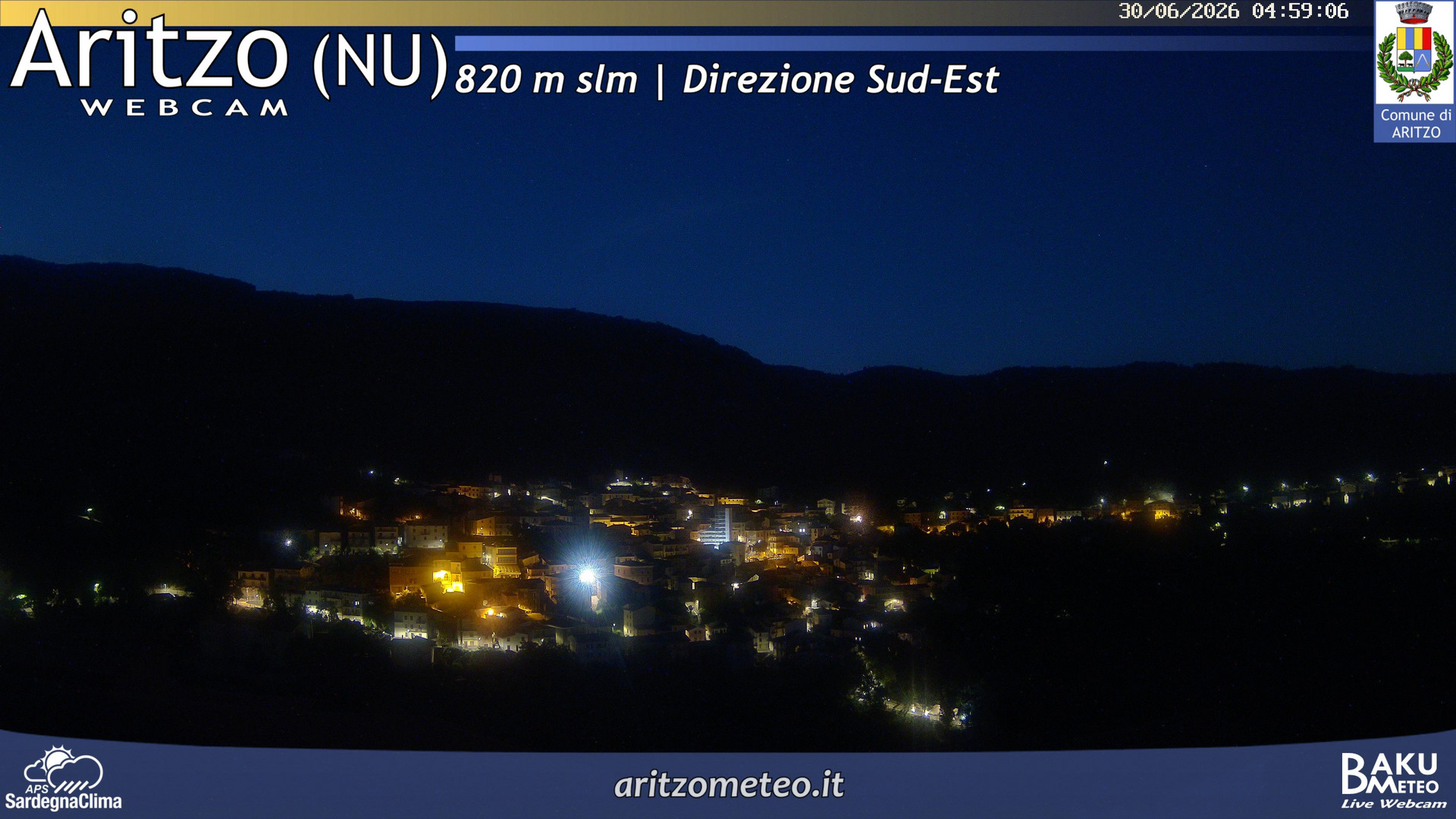 time-lapse frame, Aritzo webcam