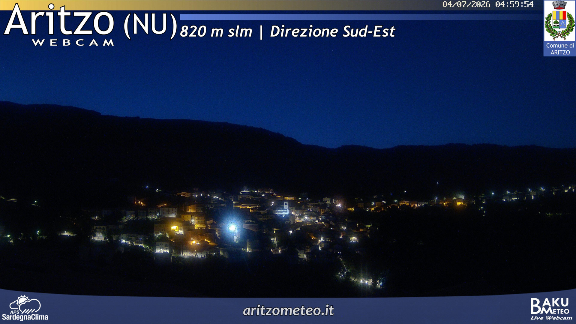 time-lapse frame, Aritzo webcam