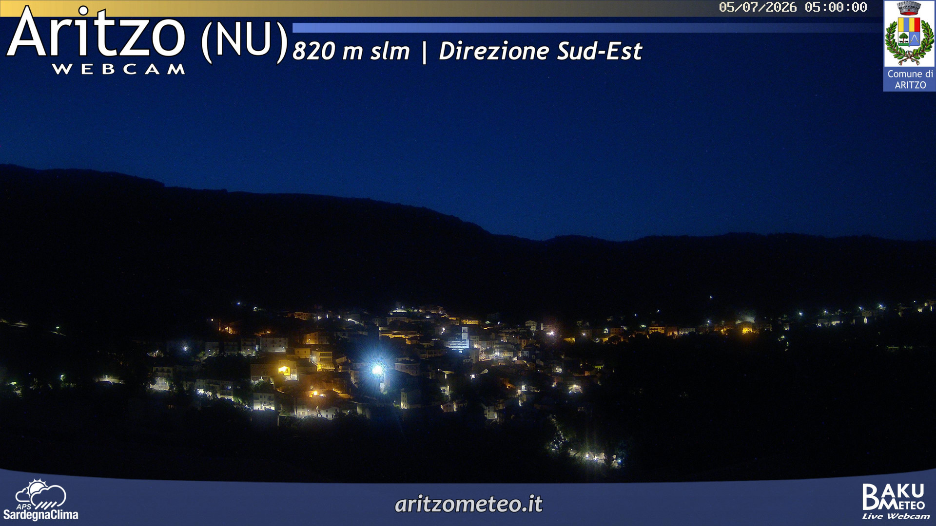 time-lapse frame, Aritzo webcam