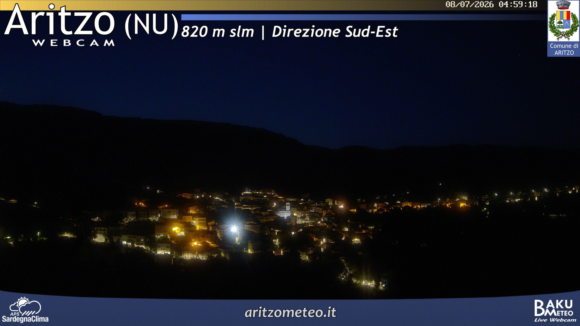 time-lapse frame, Aritzo webcam