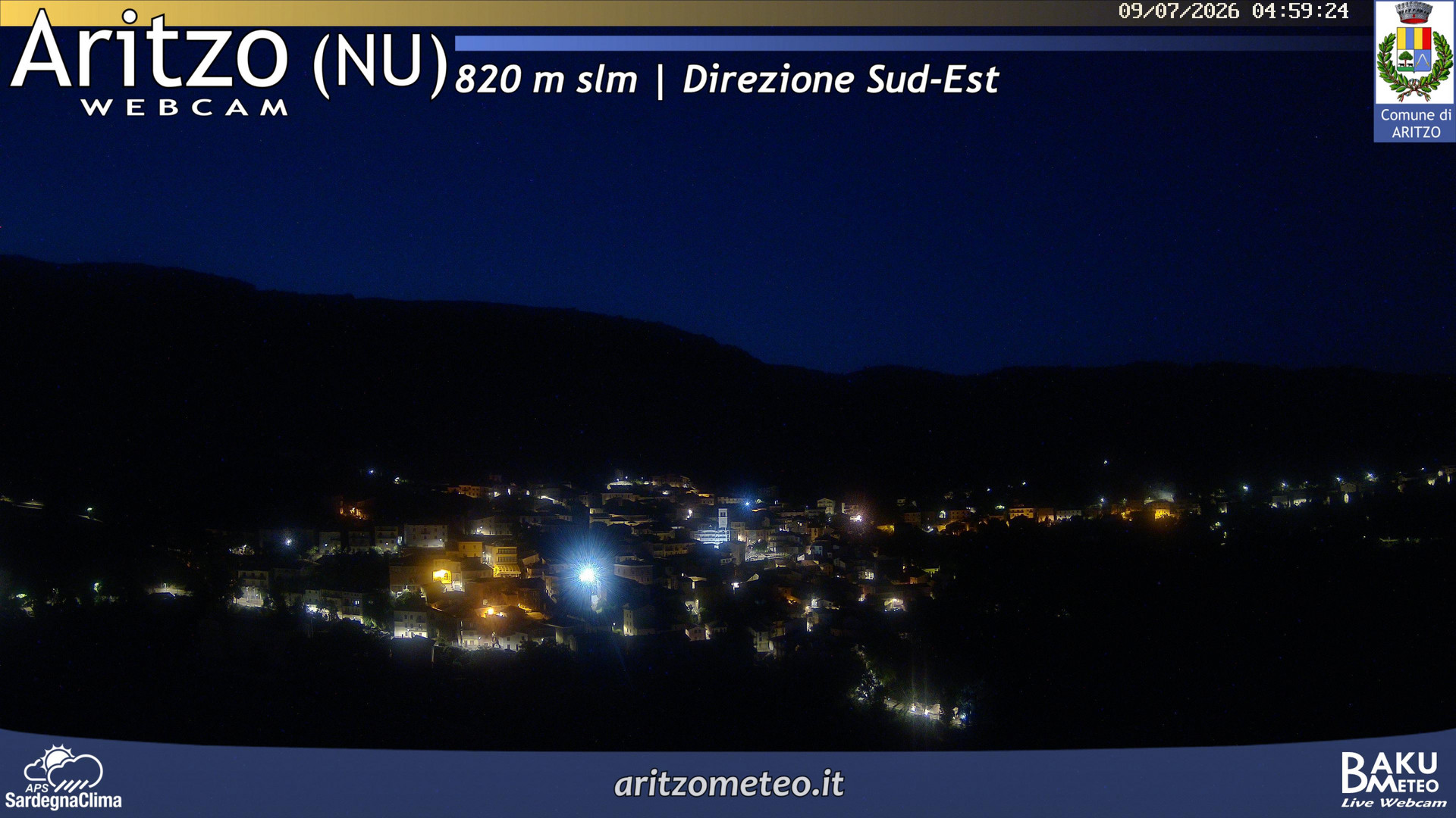 time-lapse frame, Aritzo webcam