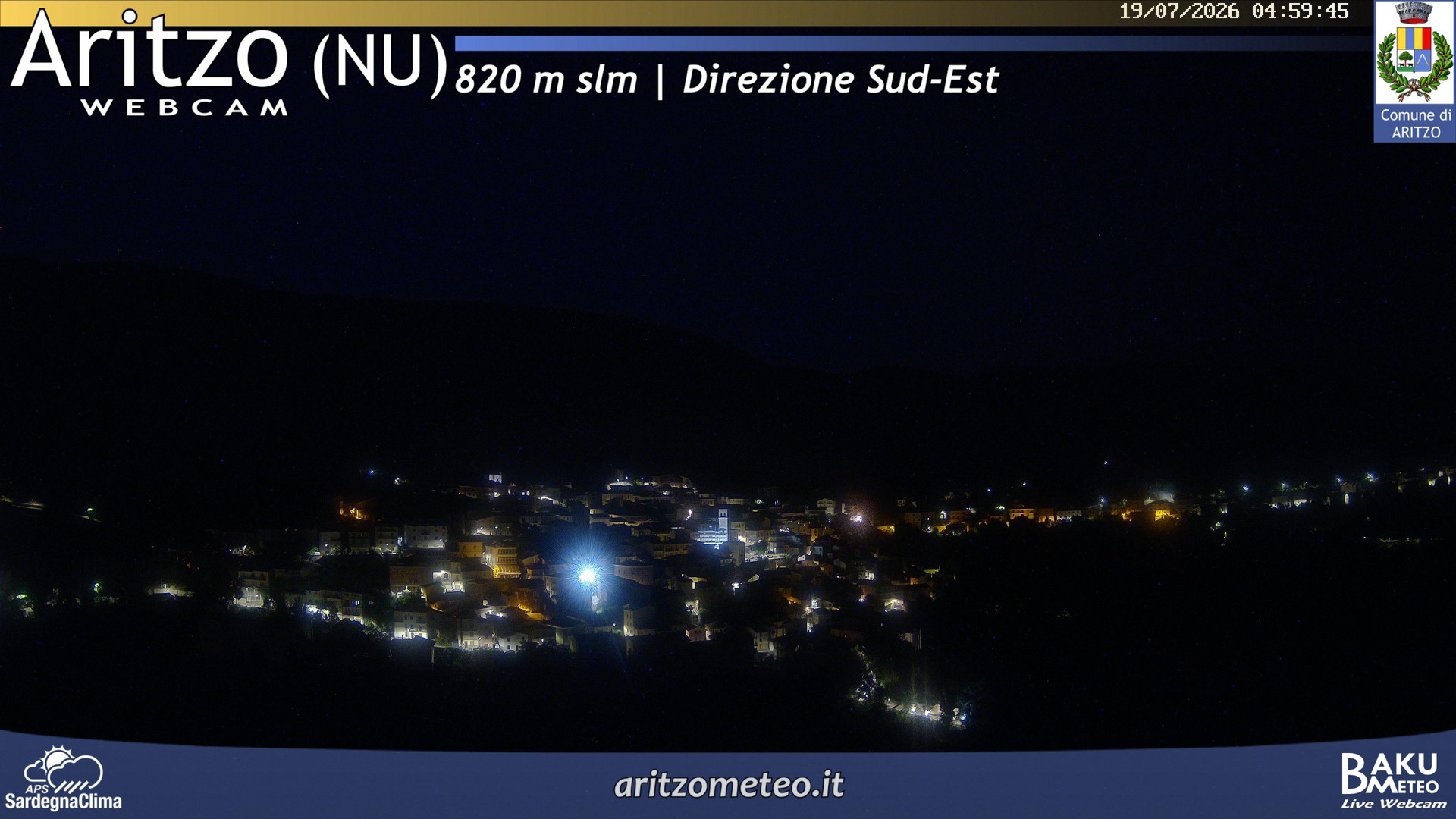 time-lapse frame, Aritzo webcam