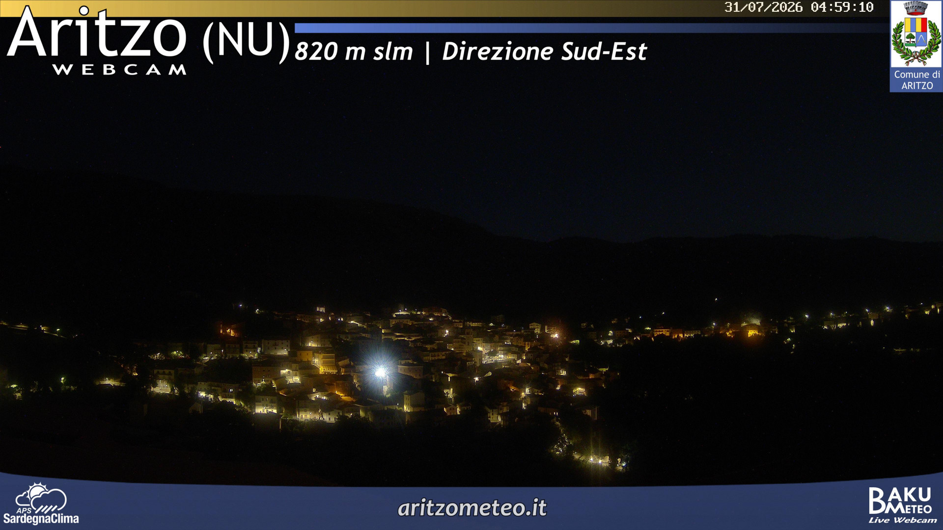 time-lapse frame, Aritzo webcam