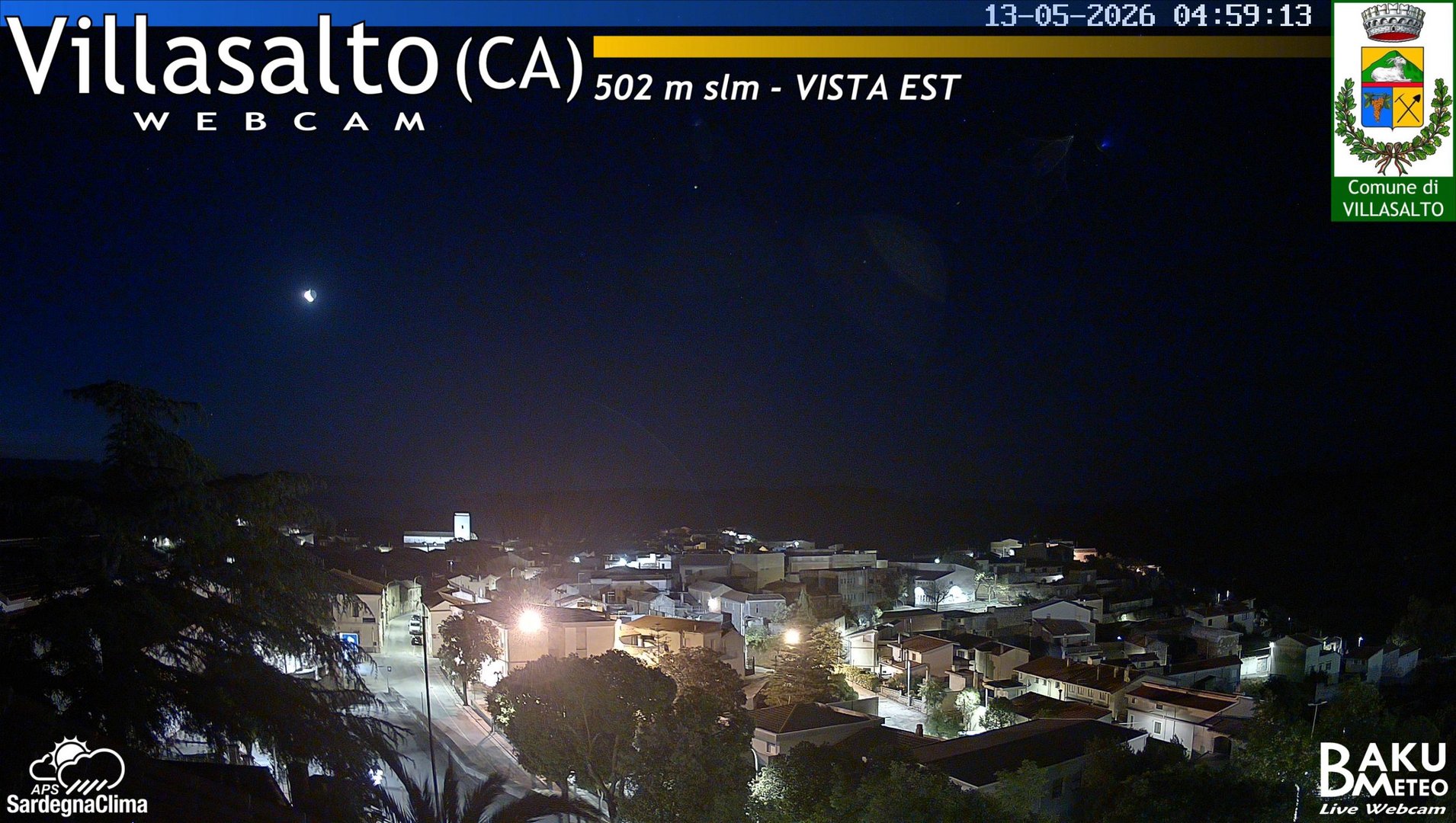 time-lapse frame, Villasalto Comune webcam