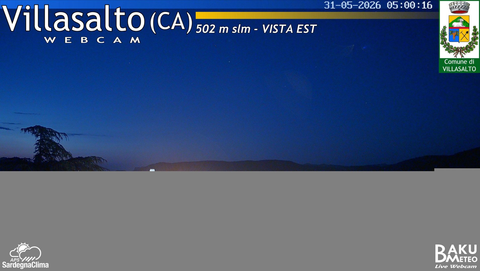 time-lapse frame, Villasalto Comune webcam