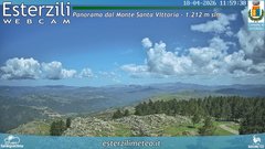 view from Monte Santa Vittoria on 2026-04-18