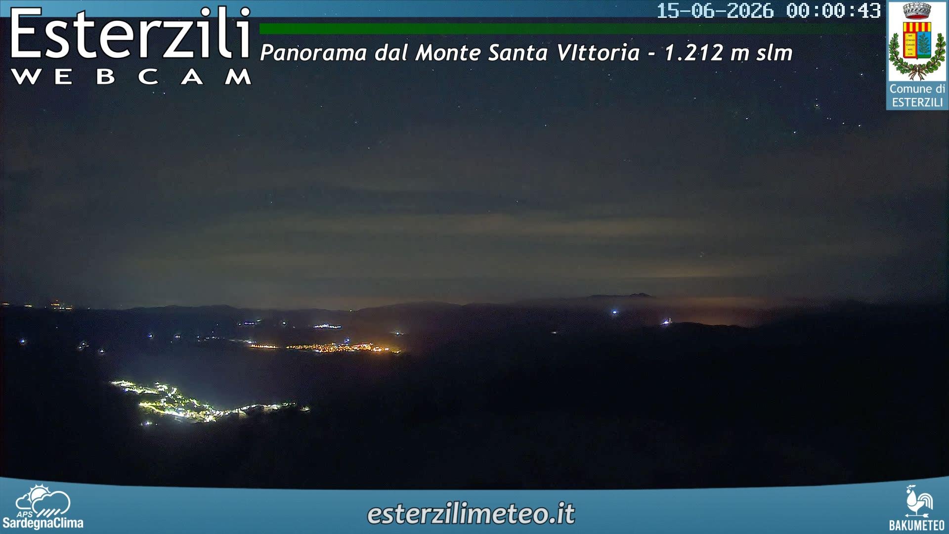 time-lapse frame, Monte Santa Vittoria webcam