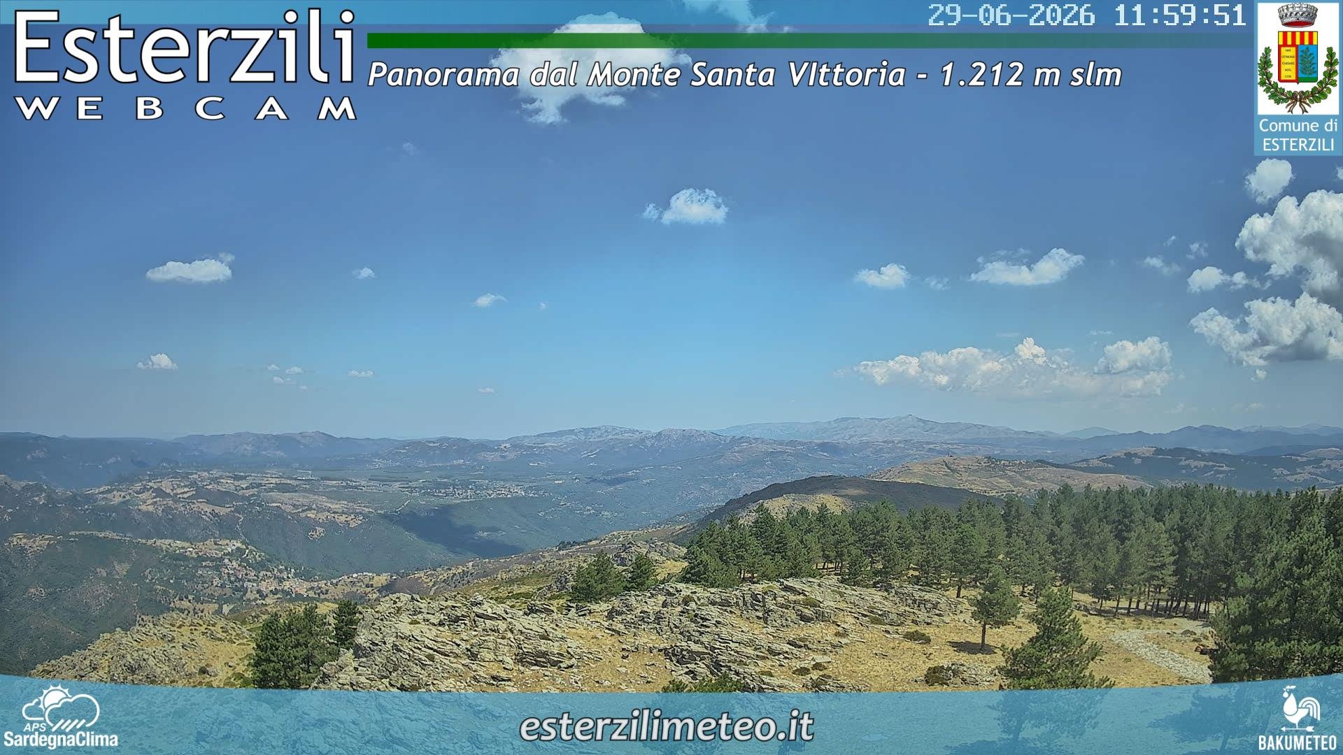 view from Monte Santa Vittoria on 2026-06-29