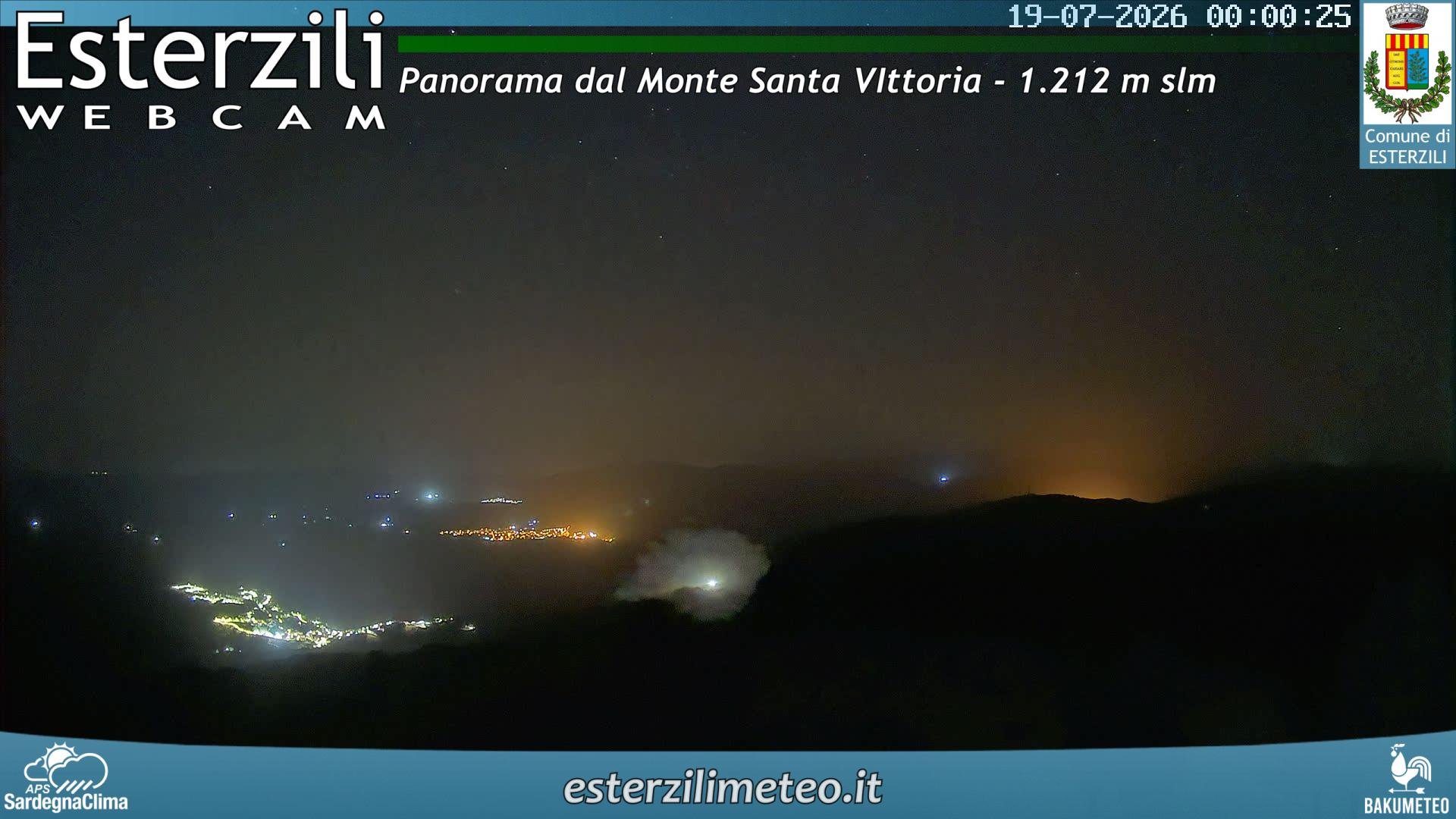 time-lapse frame, Monte Santa Vittoria webcam