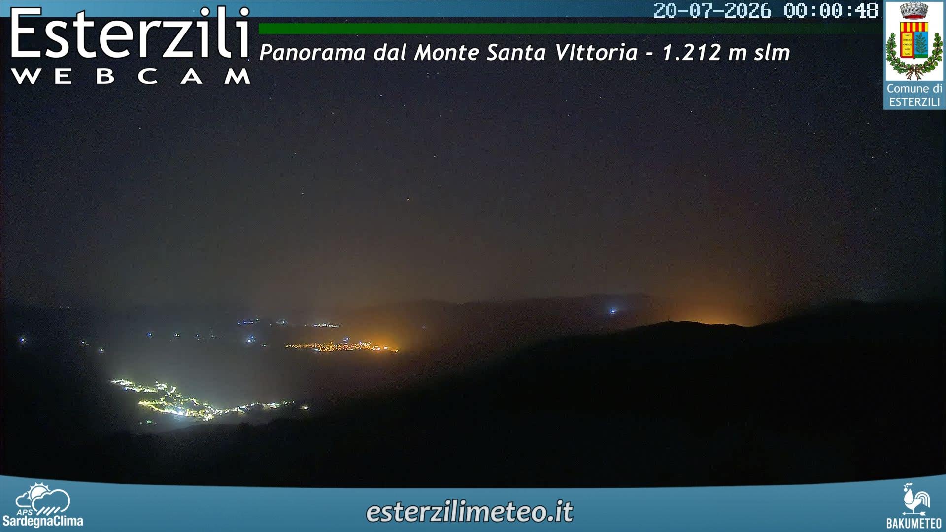 time-lapse frame, Monte Santa Vittoria webcam