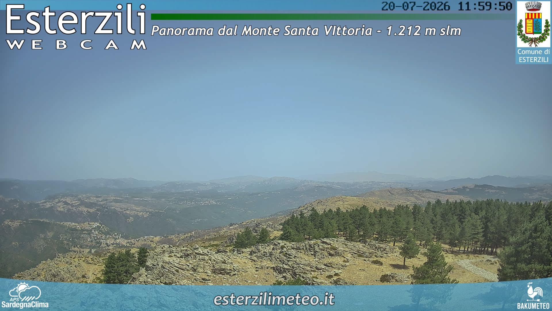 view from Monte Santa Vittoria on 2026-07-20