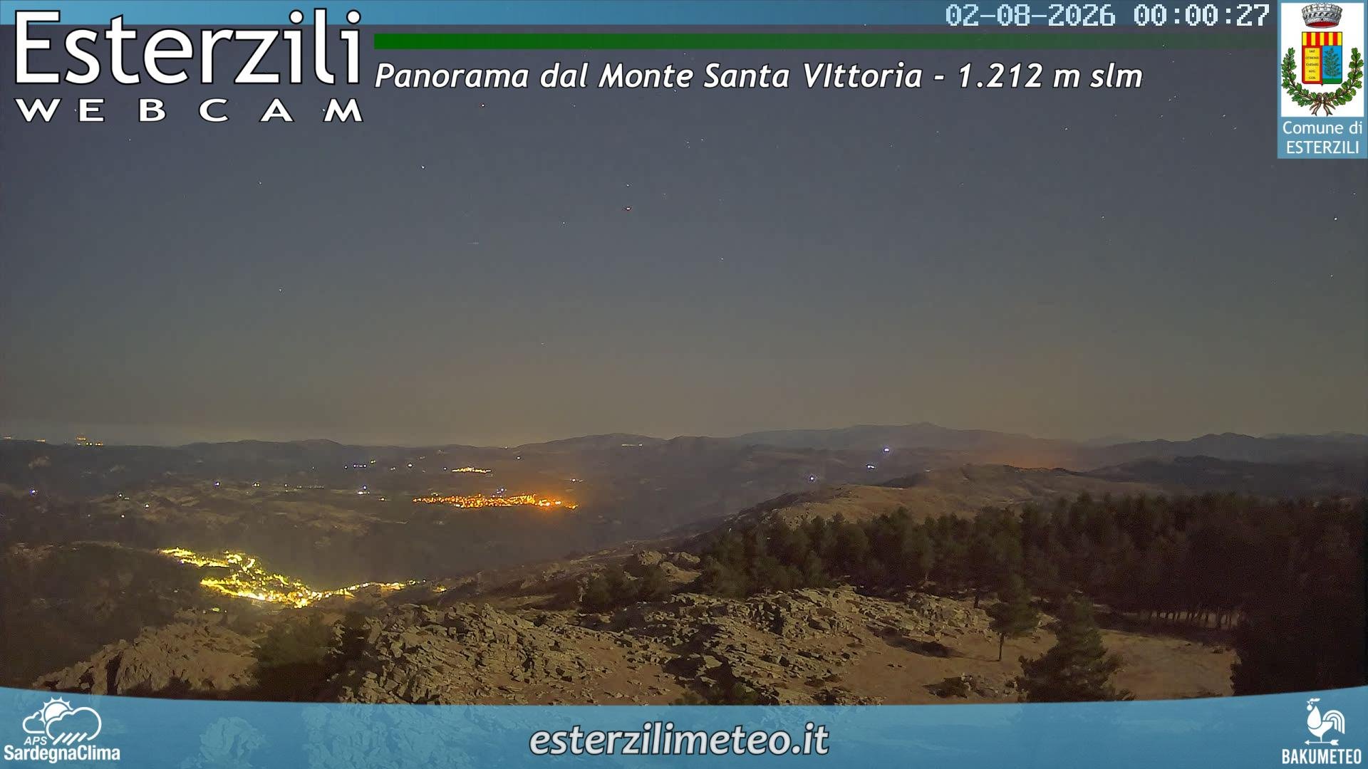 time-lapse frame, Monte Santa Vittoria webcam