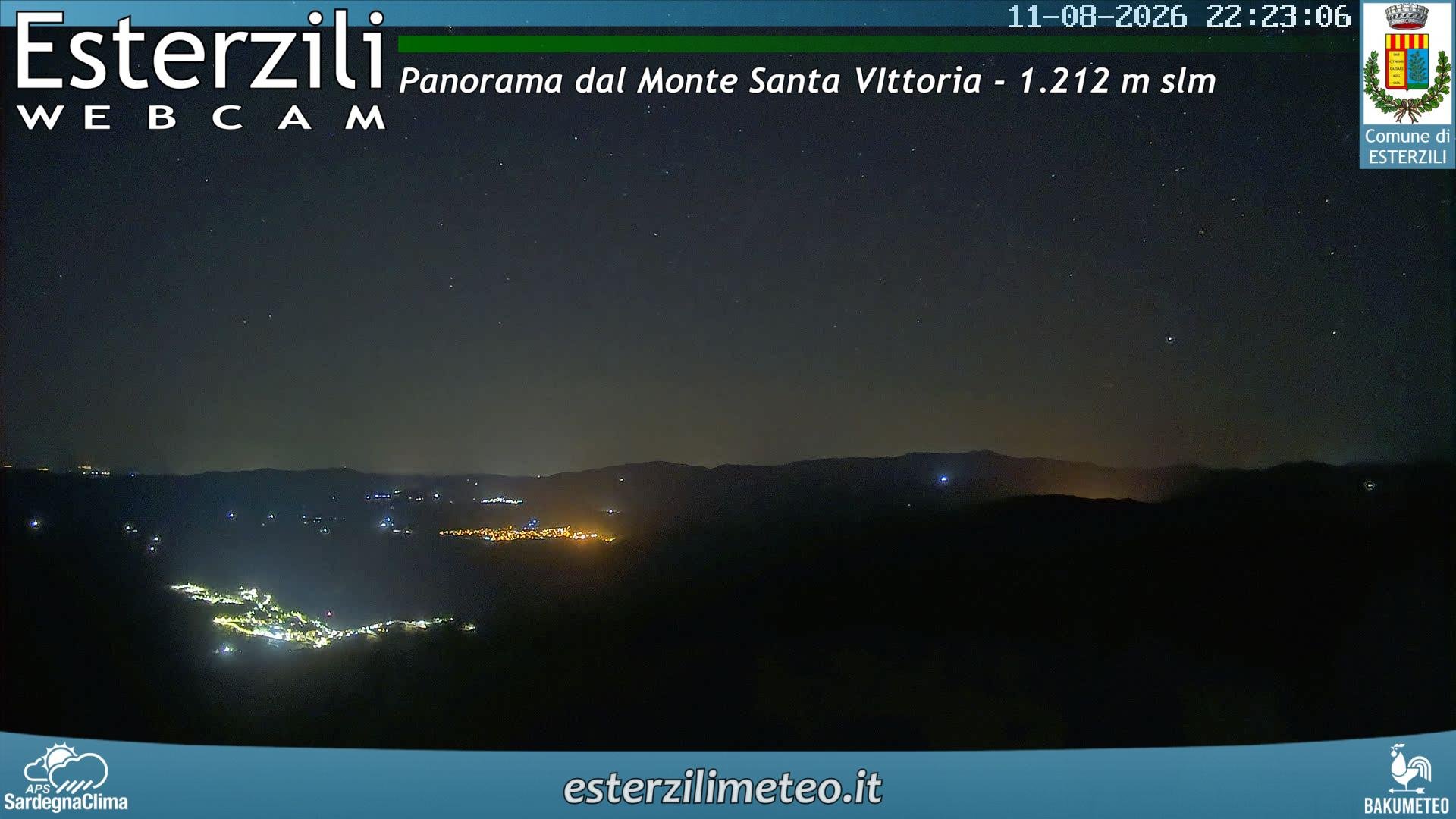 time-lapse frame, Monte Santa Vittoria webcam