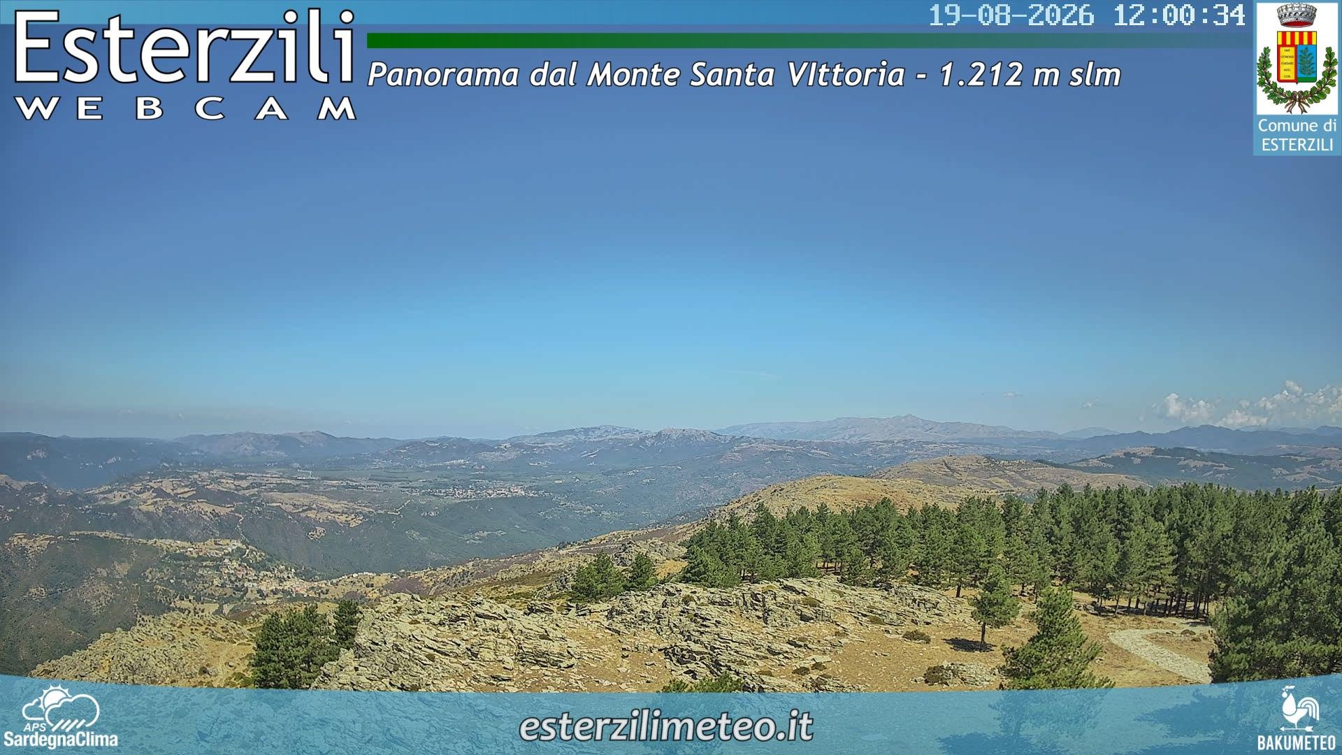 view from Monte Santa Vittoria on 2026-08-19