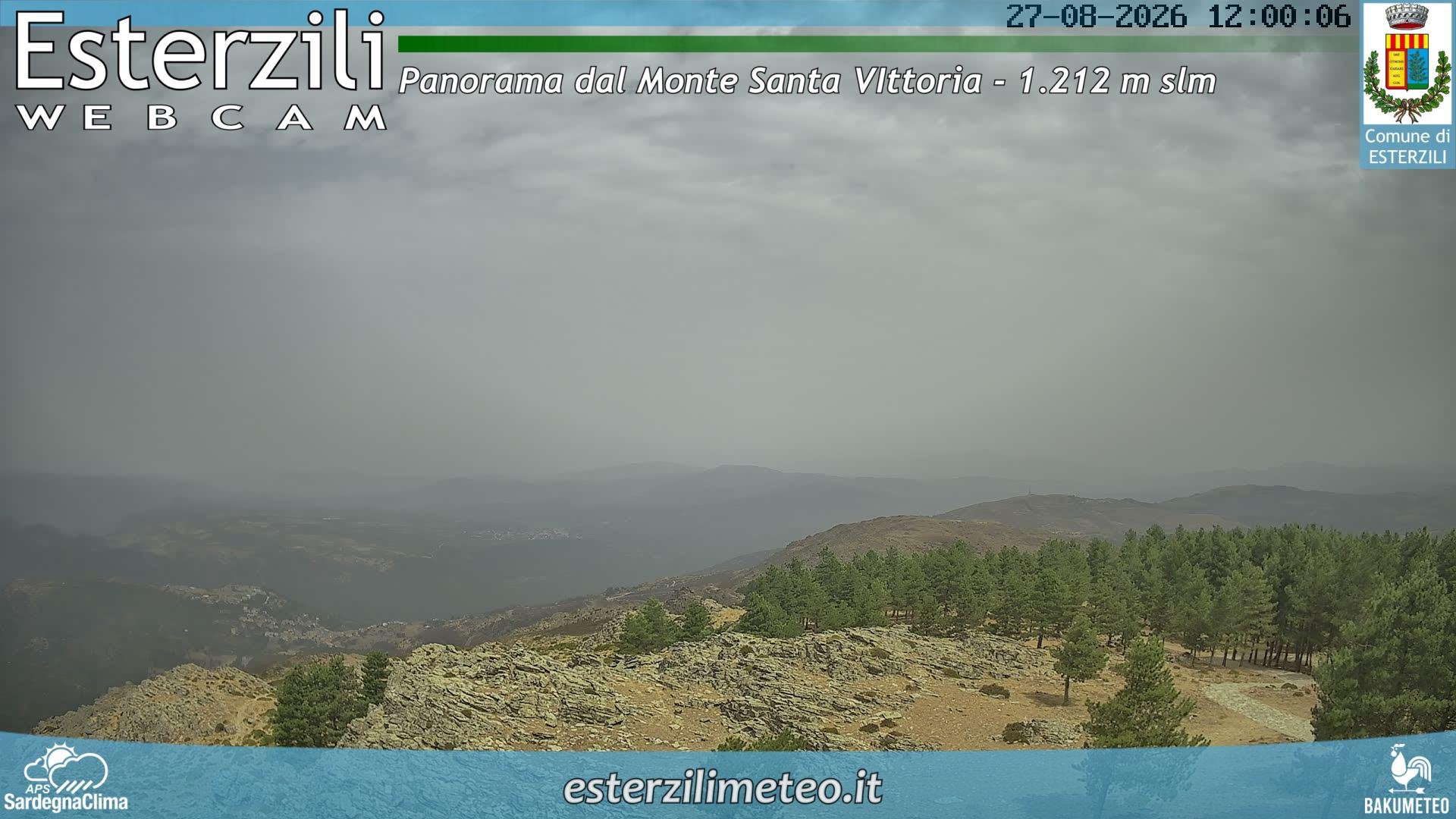 view from Monte Santa Vittoria on 2026-08-27