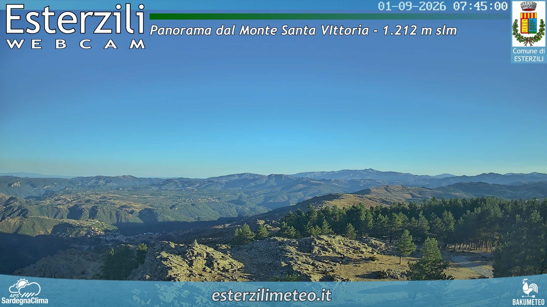 view from Monte Santa Vittoria on 2026-09-01