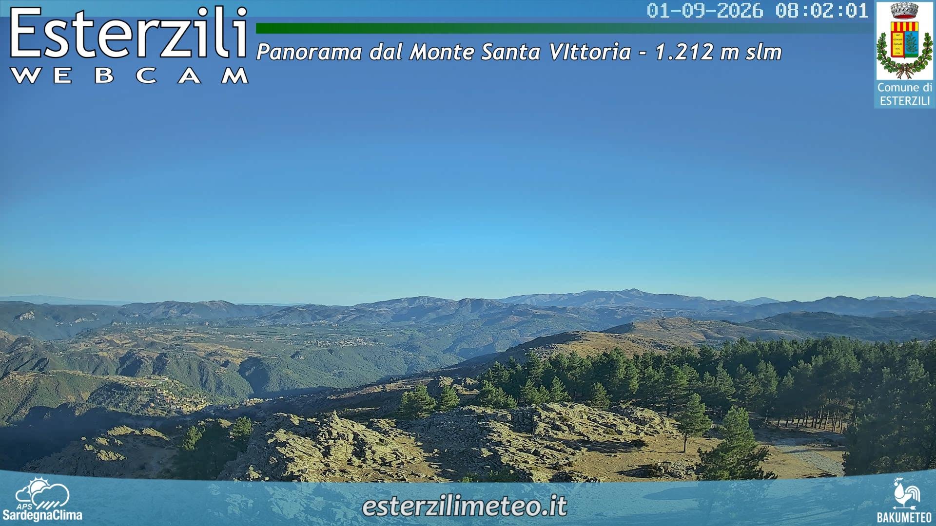 view from Monte Santa Vittoria on 2026-09-01