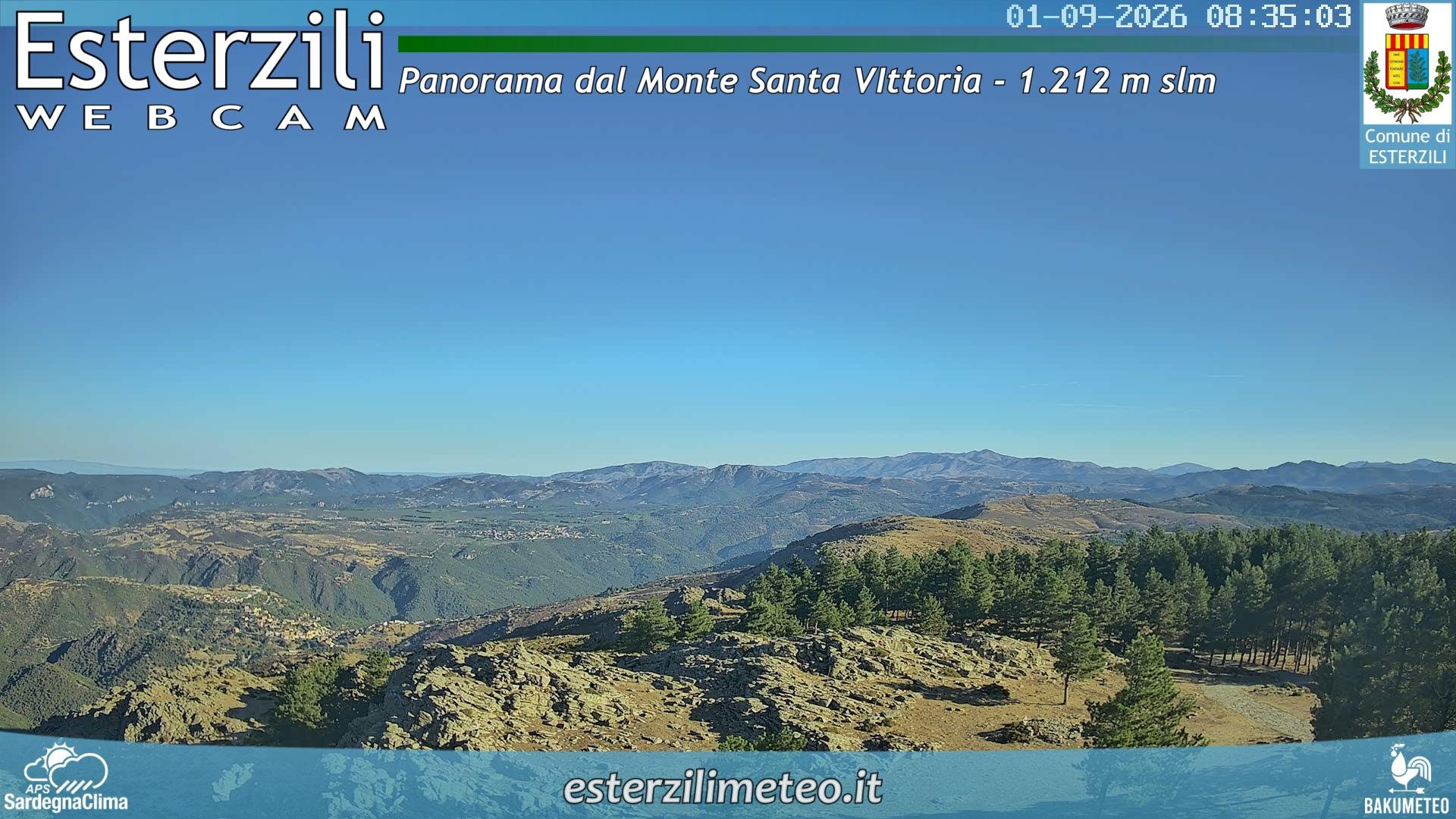 view from Monte Santa Vittoria on 2026-09-01