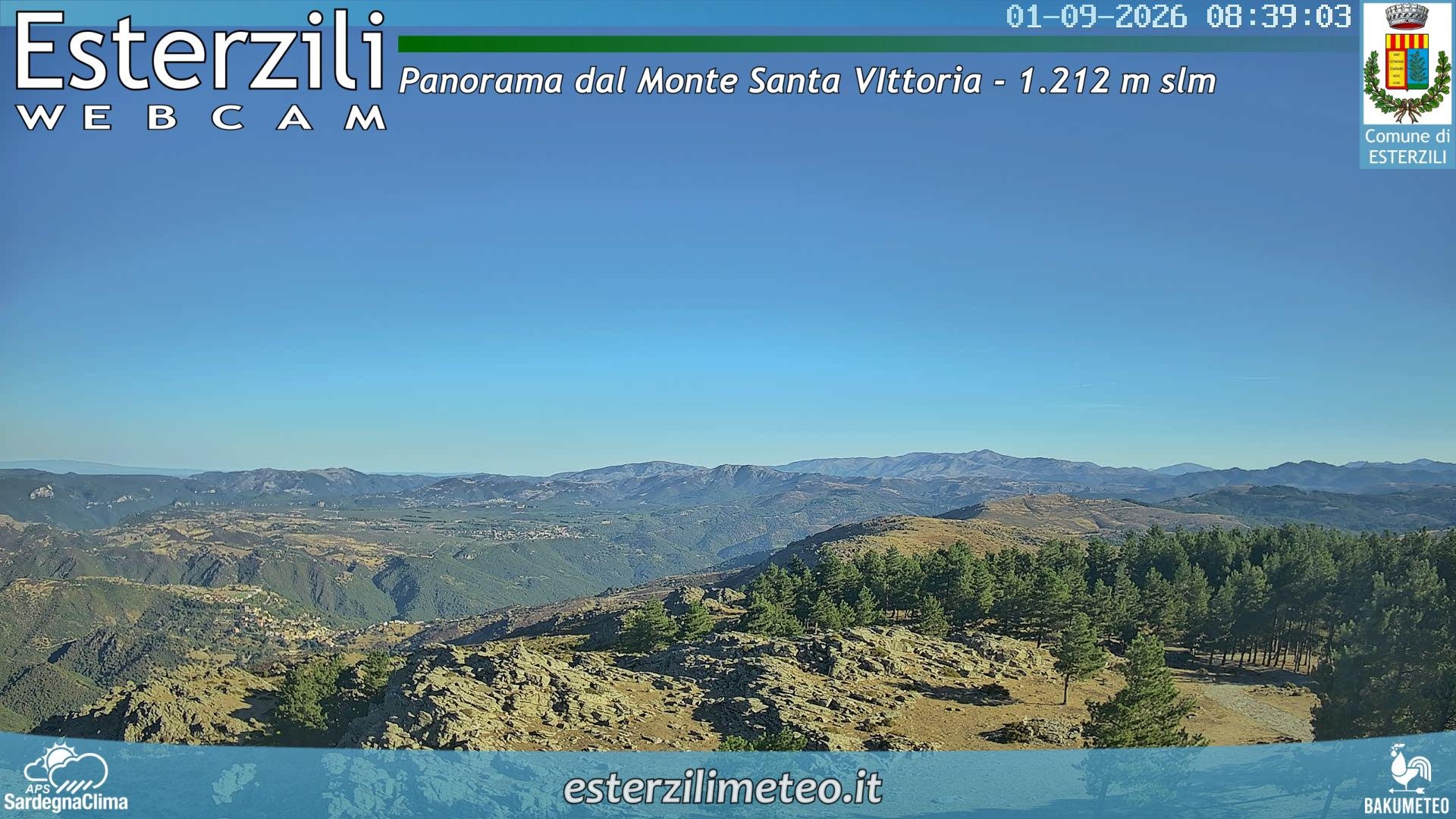 view from Monte Santa Vittoria on 2026-09-01