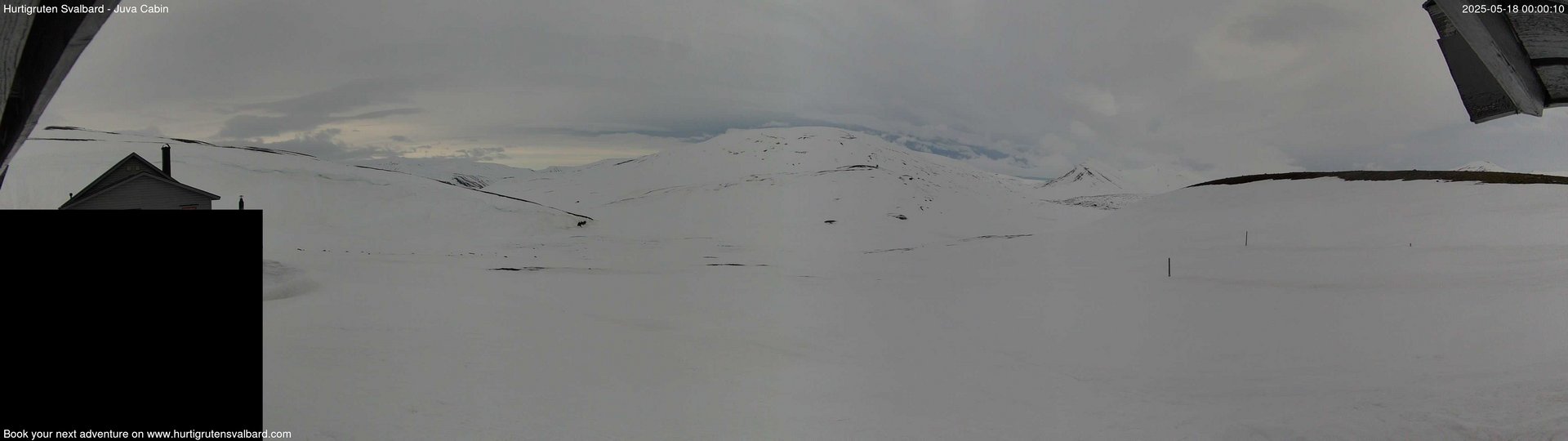 time-lapse frame, Hurtigruten Svalbard - Brentskaret webcam