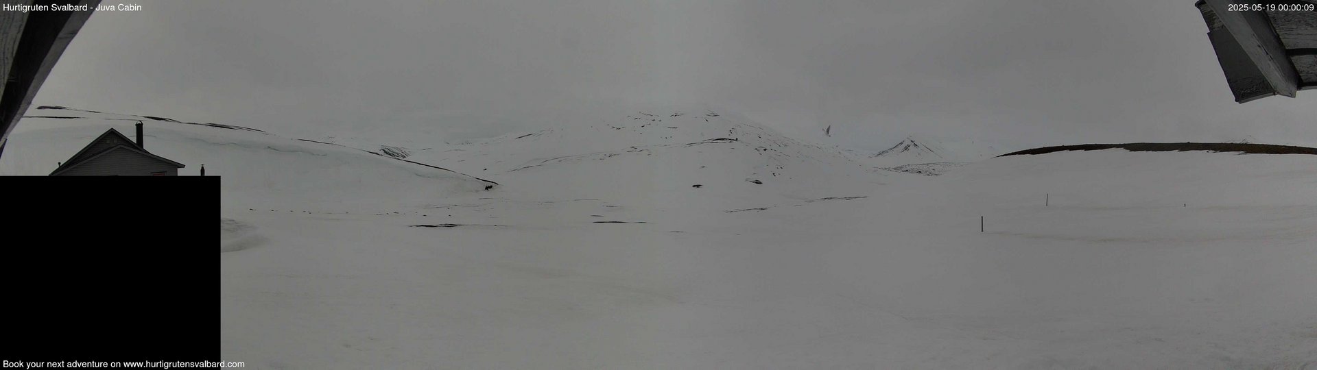 time-lapse frame, Hurtigruten Svalbard - Brentskaret webcam