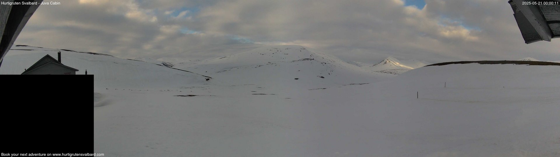 time-lapse frame, Hurtigruten Svalbard - Brentskaret webcam
