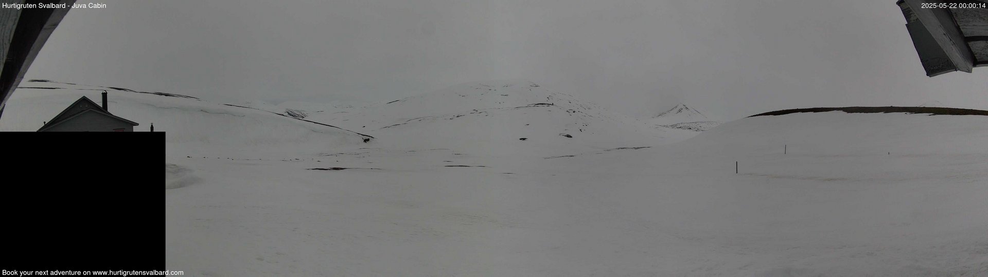 time-lapse frame, Hurtigruten Svalbard - Brentskaret webcam