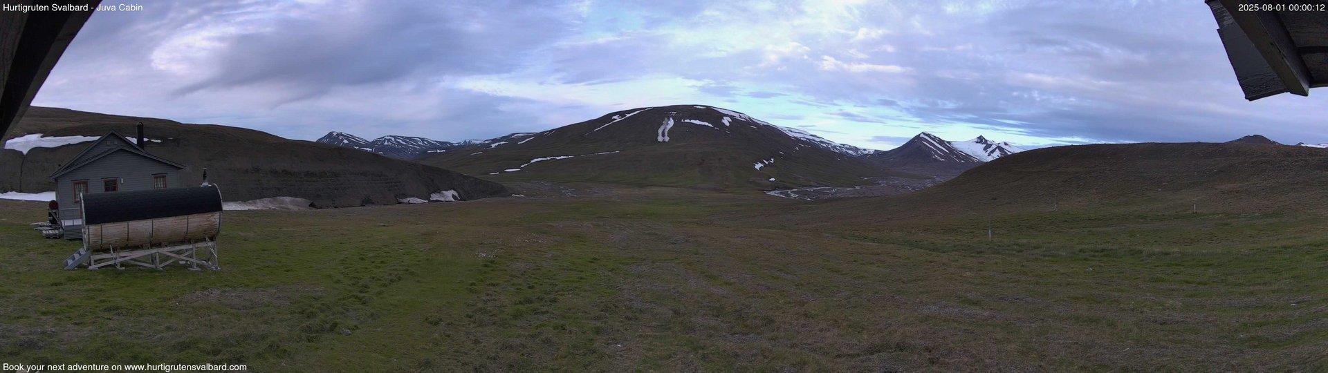 time-lapse frame, Hurtigruten Svalbard - Brentskaret webcam