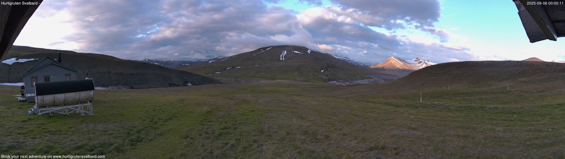 time-lapse frame, Hurtigruten Svalbard - Brentskaret webcam
