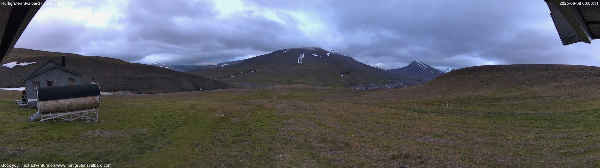 time-lapse frame, Hurtigruten Svalbard - Brentskaret webcam