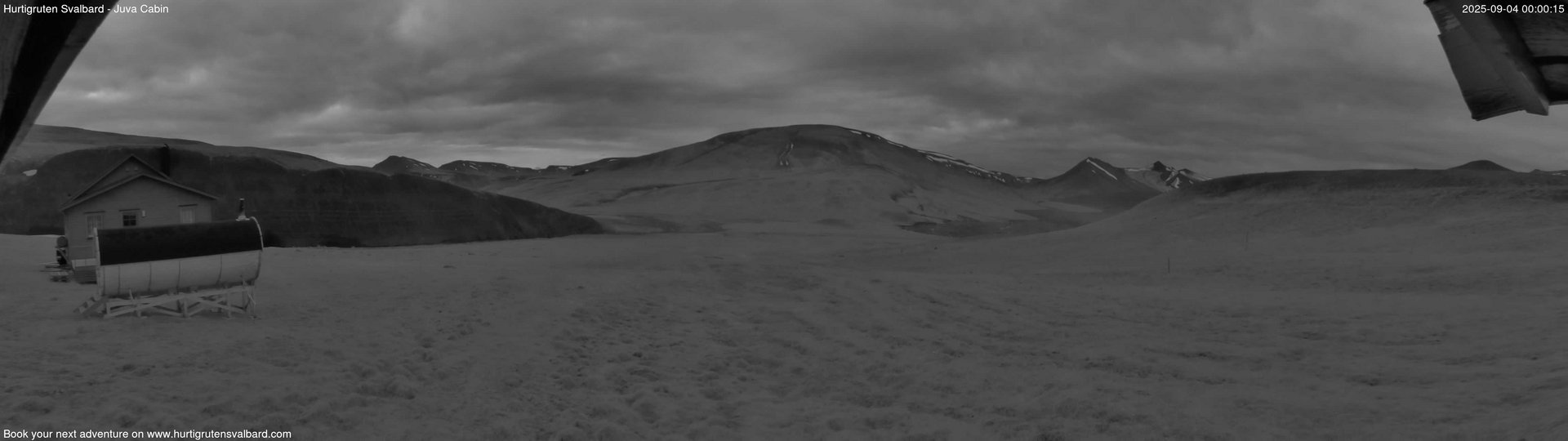 time-lapse frame, Hurtigruten Svalbard - Brentskaret webcam
