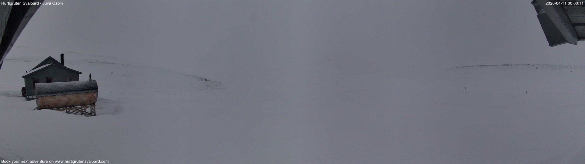 time-lapse frame, Hurtigruten Svalbard - Brentskaret webcam