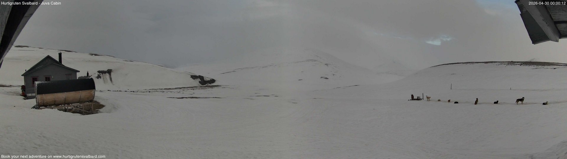 time-lapse frame, Hurtigruten Svalbard - Brentskaret webcam
