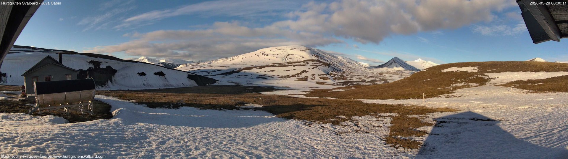 time-lapse frame, Hurtigruten Svalbard - Brentskaret webcam