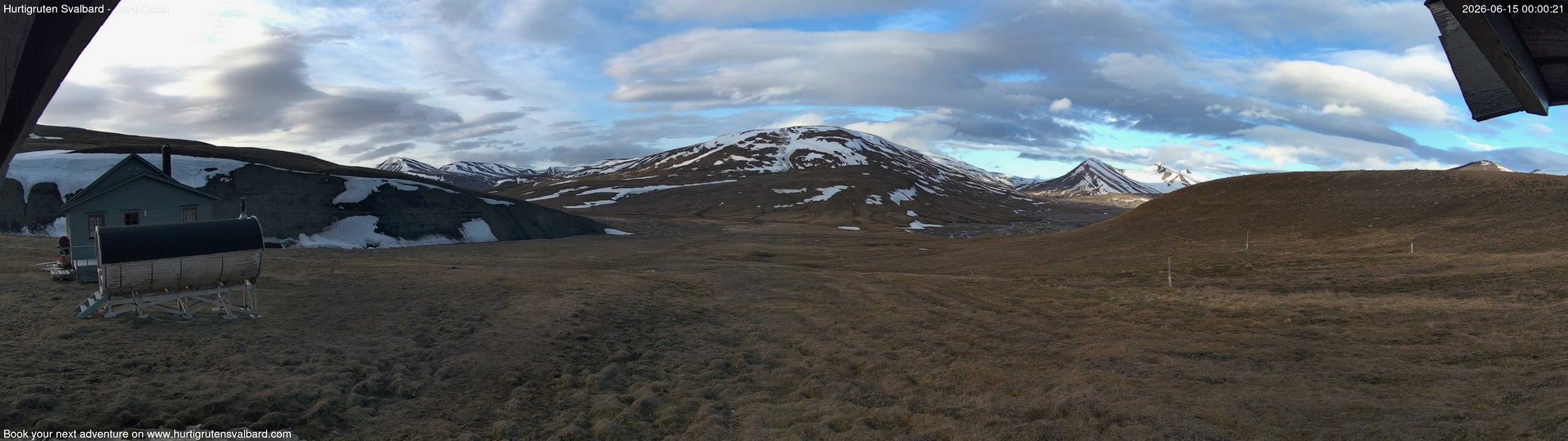 time-lapse frame, Hurtigruten Svalbard - Brentskaret webcam