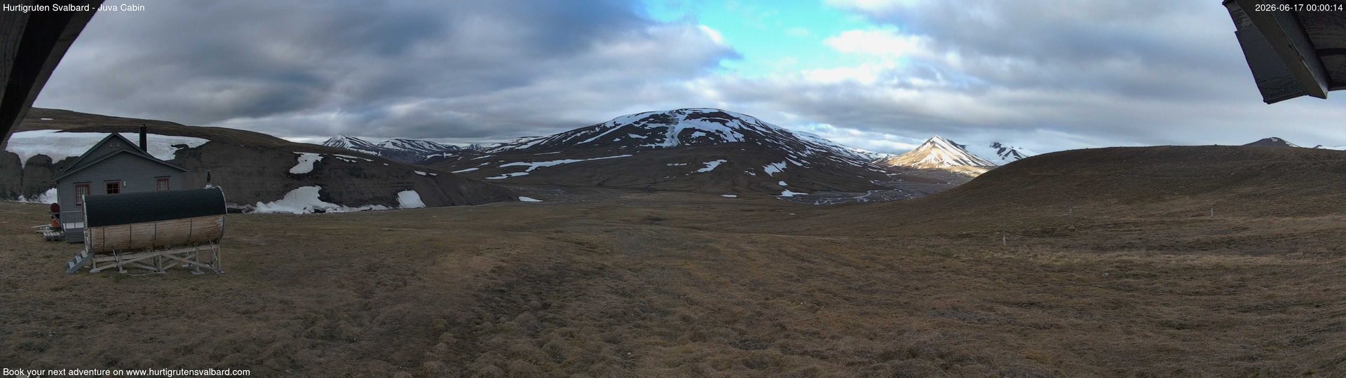 time-lapse frame, Hurtigruten Svalbard - Brentskaret webcam