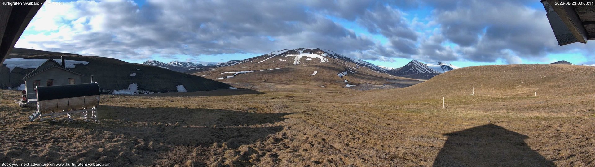 time-lapse frame, Hurtigruten Svalbard - Brentskaret webcam