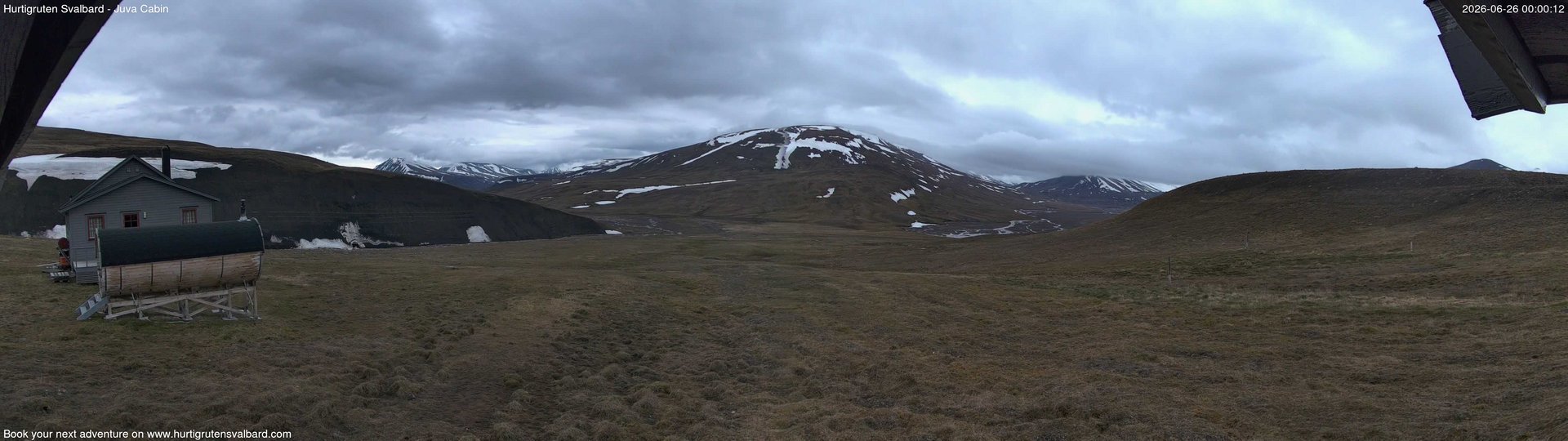 time-lapse frame, Hurtigruten Svalbard - Brentskaret webcam