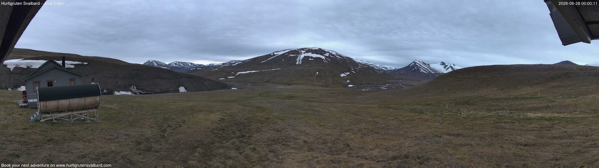 time-lapse frame, Hurtigruten Svalbard - Brentskaret webcam