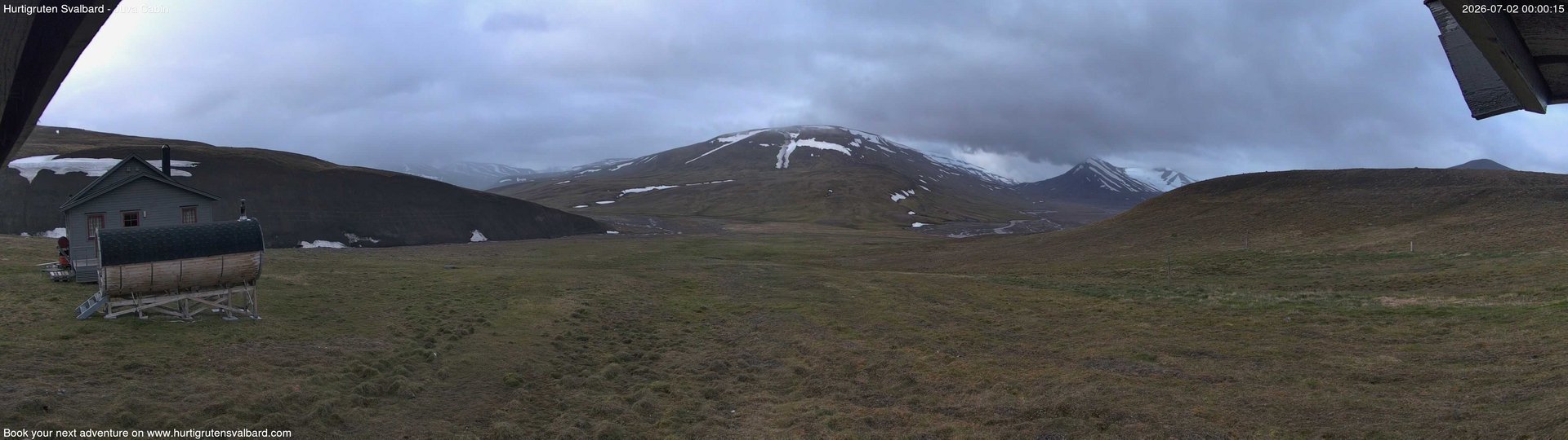 time-lapse frame, Hurtigruten Svalbard - Brentskaret webcam