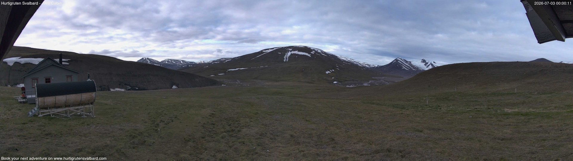 time-lapse frame, Hurtigruten Svalbard - Brentskaret webcam
