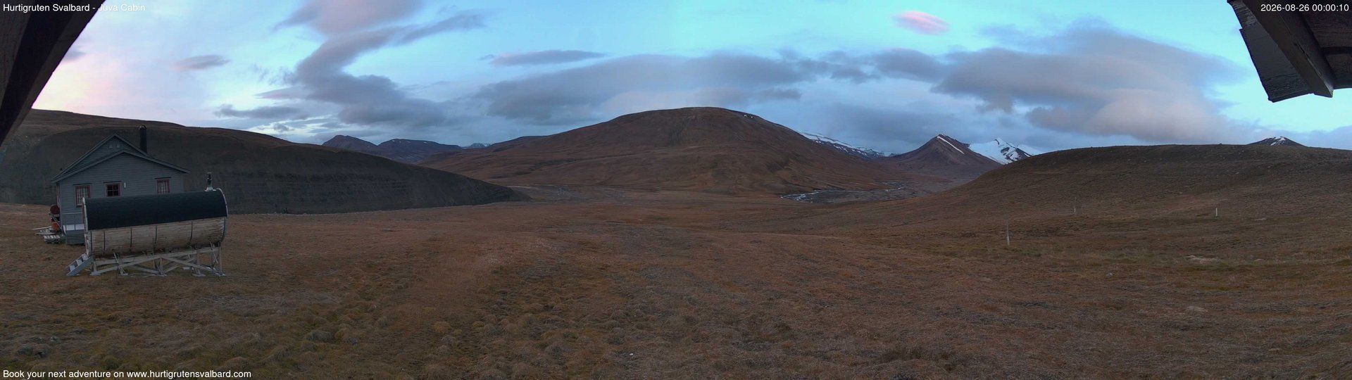 time-lapse frame, Hurtigruten Svalbard - Brentskaret webcam