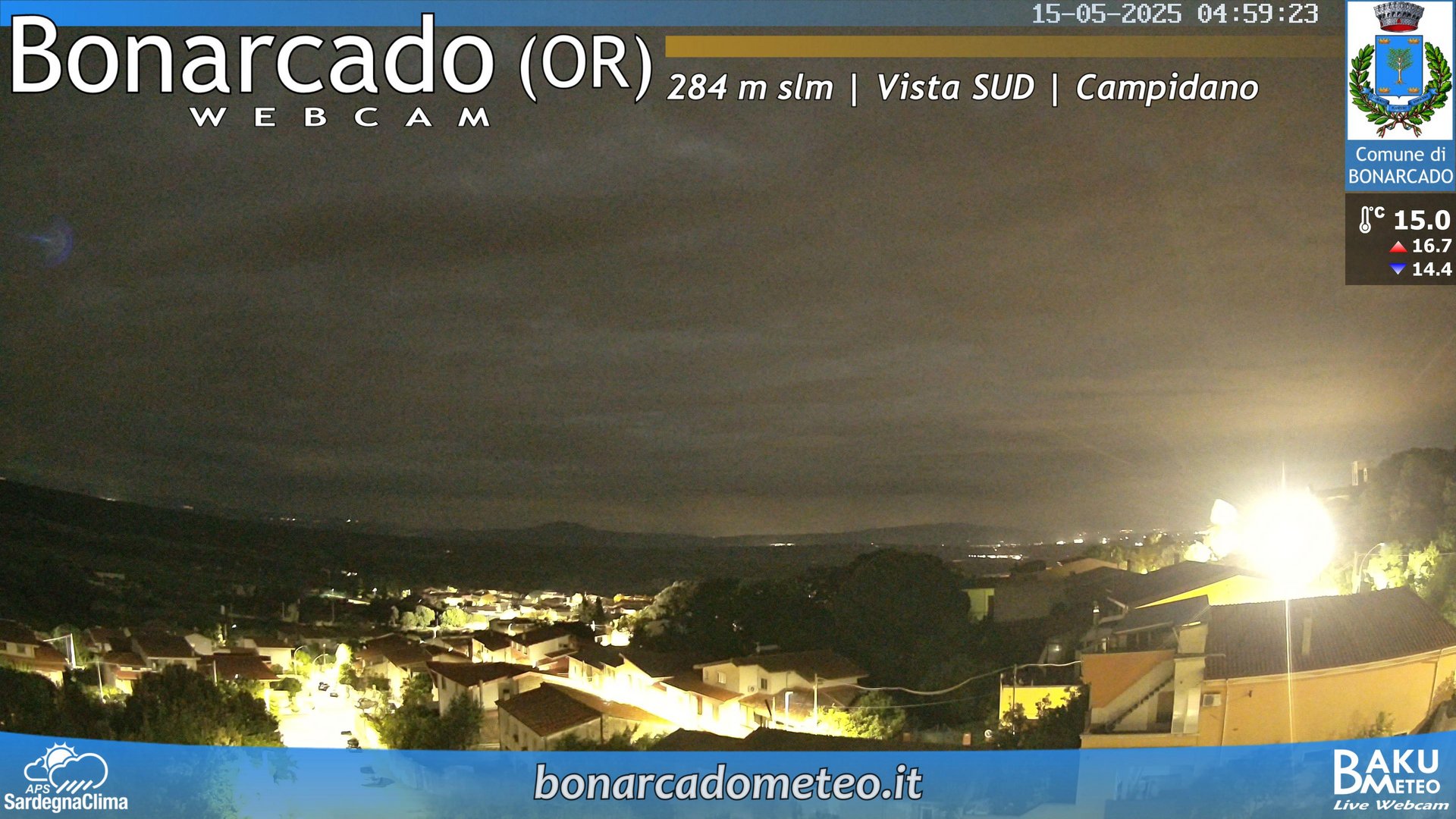 time-lapse frame, Bonarcado SUD webcam