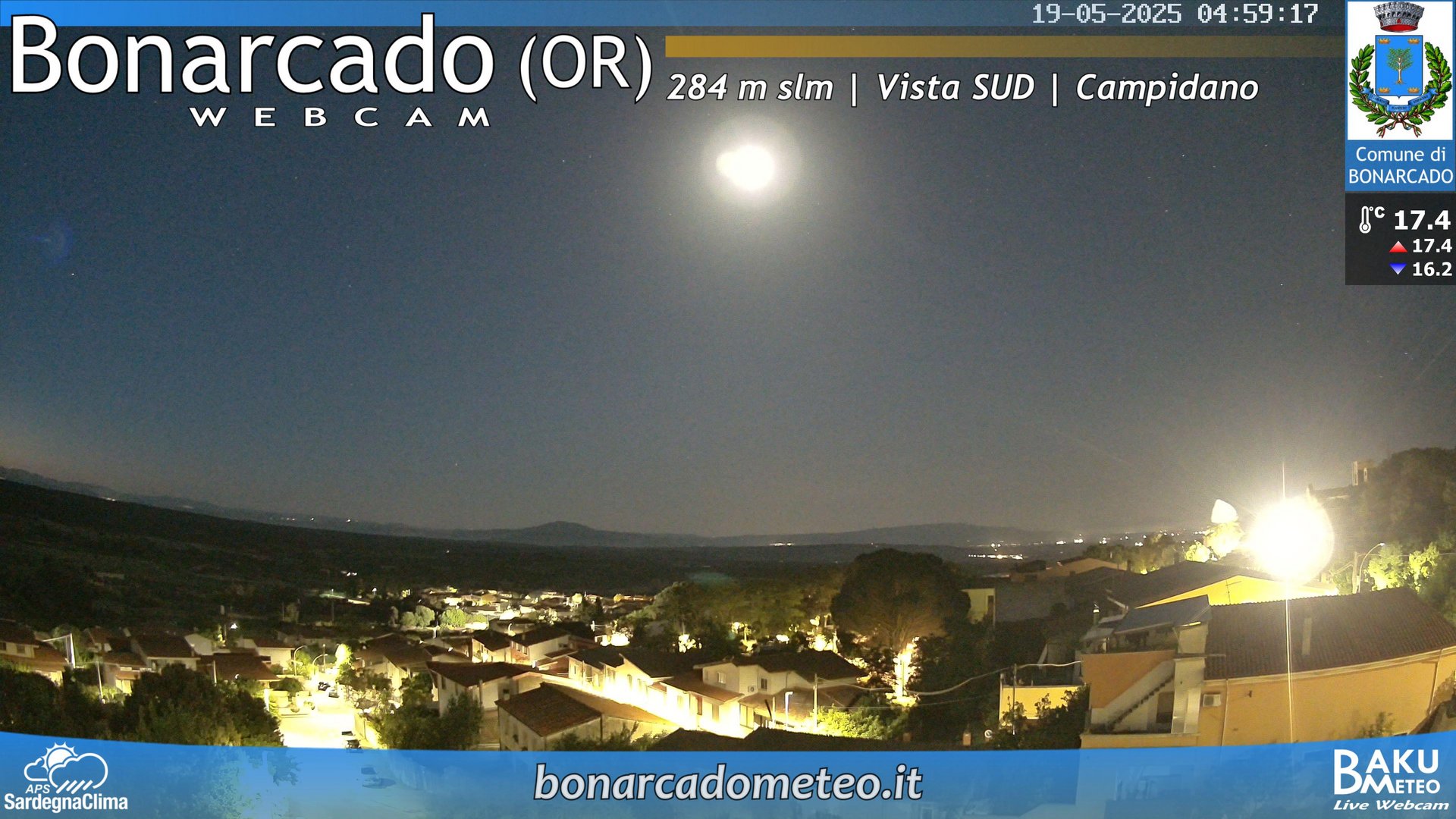 time-lapse frame, Bonarcado SUD webcam