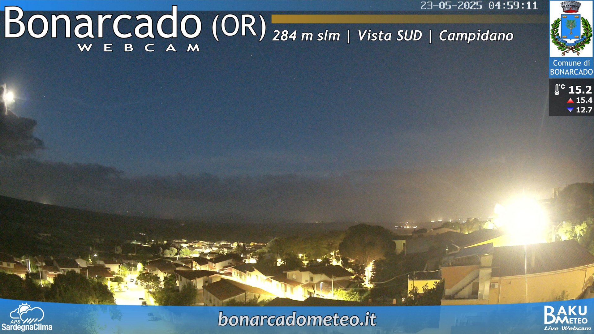 time-lapse frame, Bonarcado SUD webcam