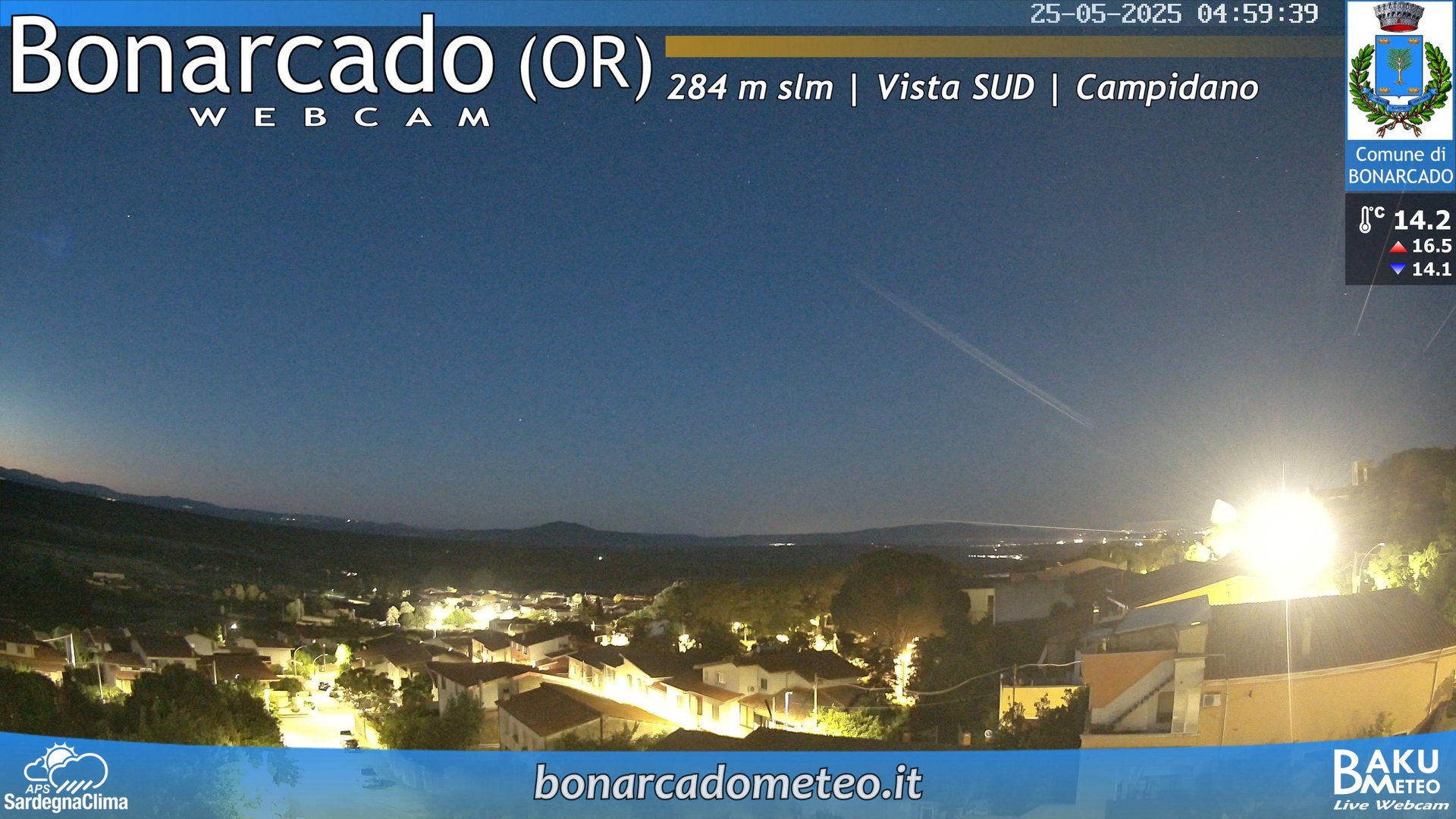 time-lapse frame, Bonarcado SUD webcam