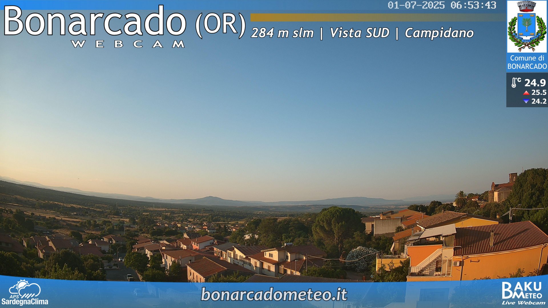 time-lapse frame, Bonarcado SUD webcam