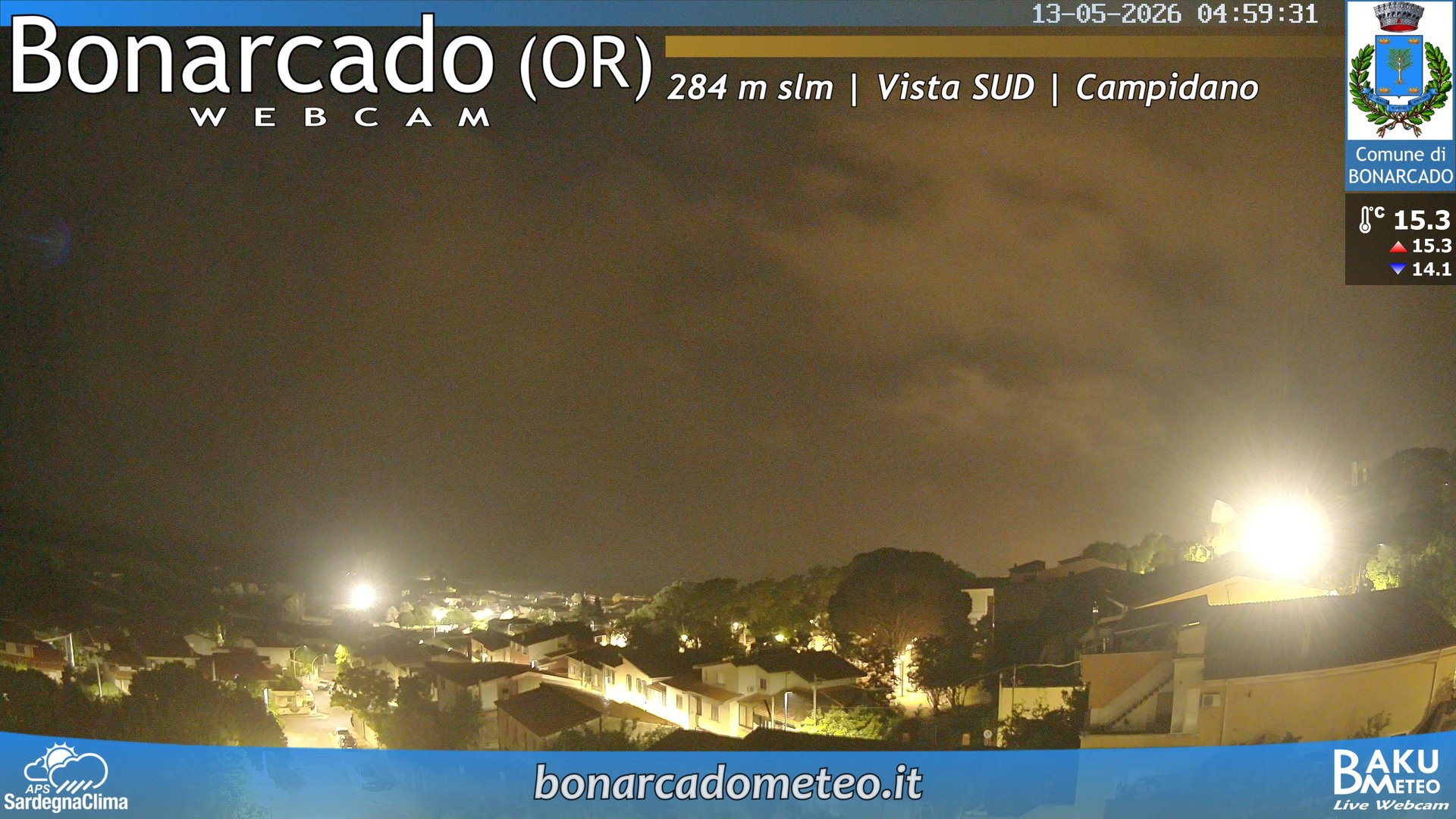 time-lapse frame, Bonarcado SUD webcam