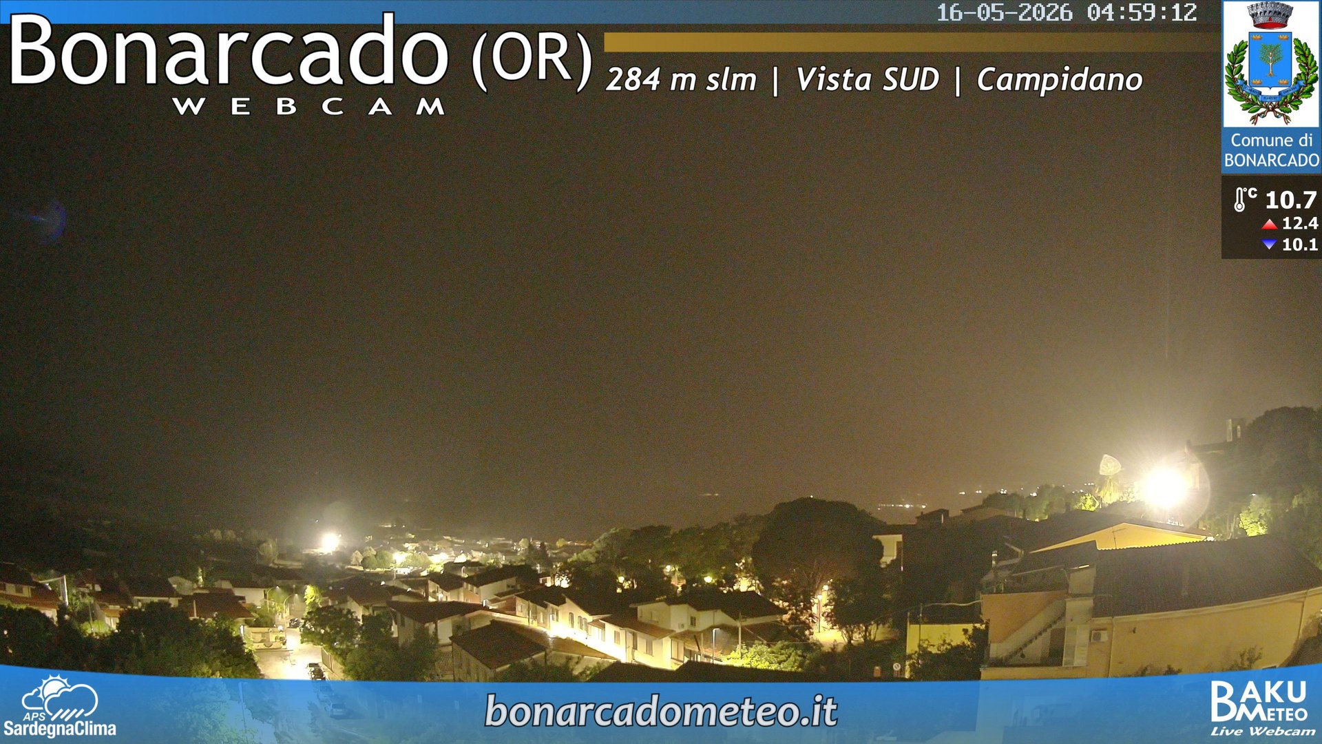 time-lapse frame, Bonarcado SUD webcam